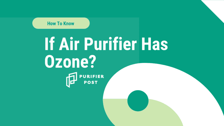 how to know if air purifier has ozone?