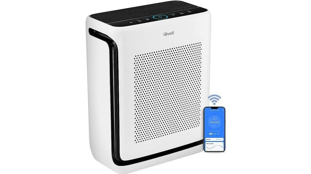high capacity air purifier with smart features