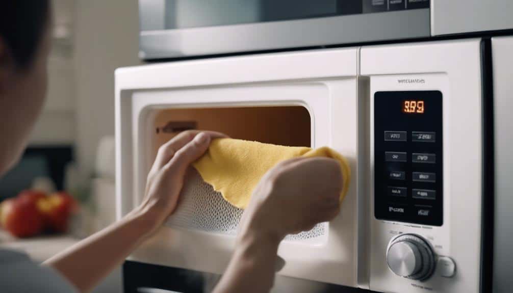 clean microwave after use