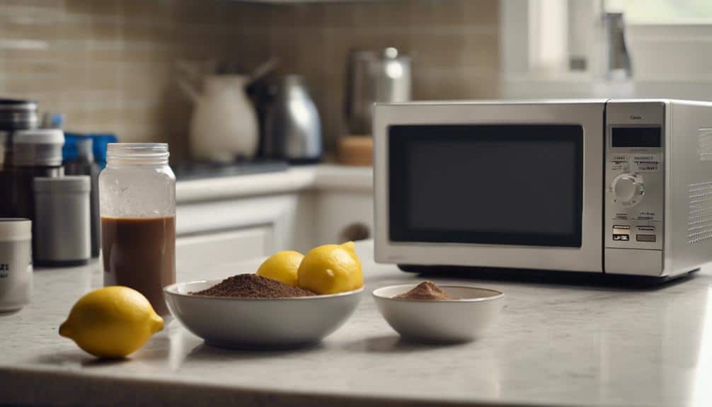 deodorize microwave with vinegar