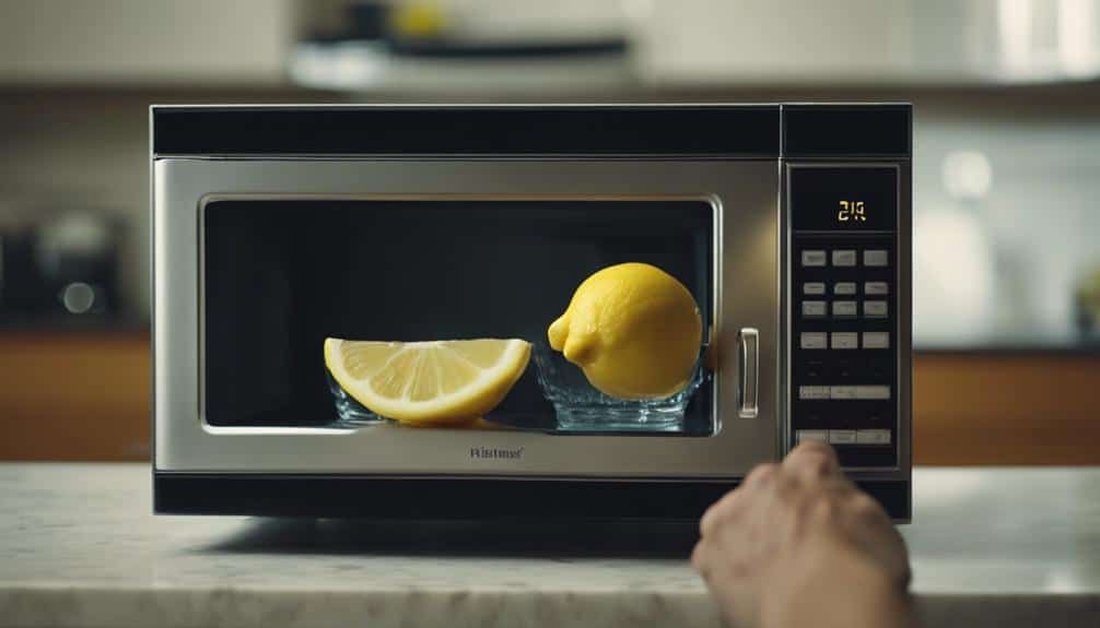 removing burnt smell from microwave