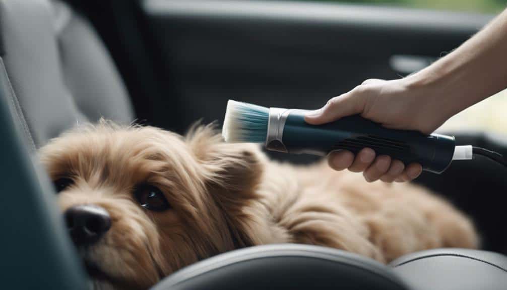 removing dog hair efficiently