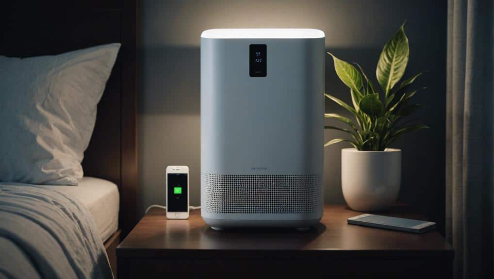 air purifier nightstand placement