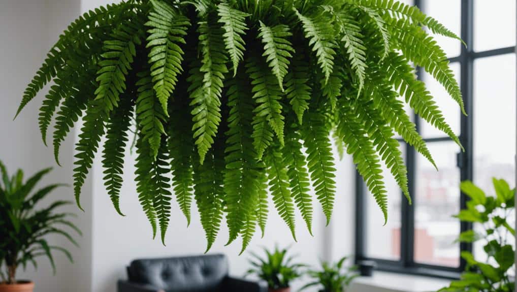 boston fern purifies air