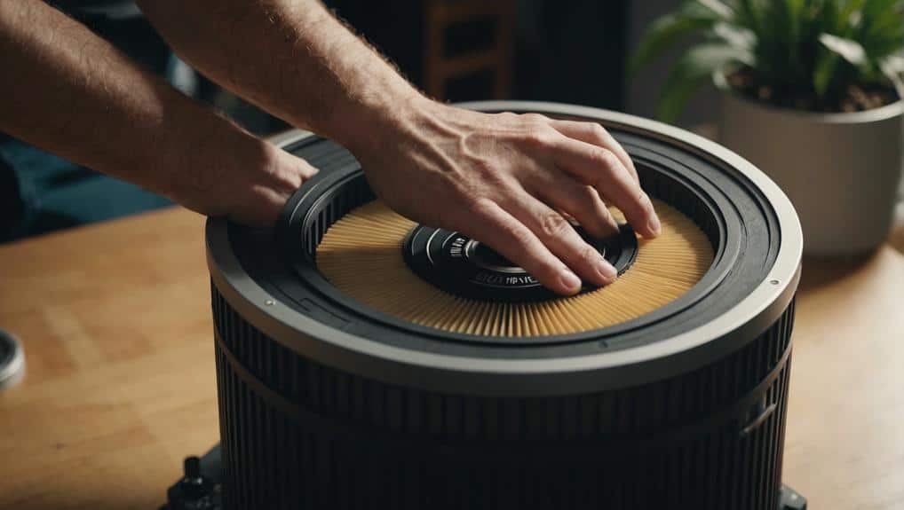 replace filters for maintenance